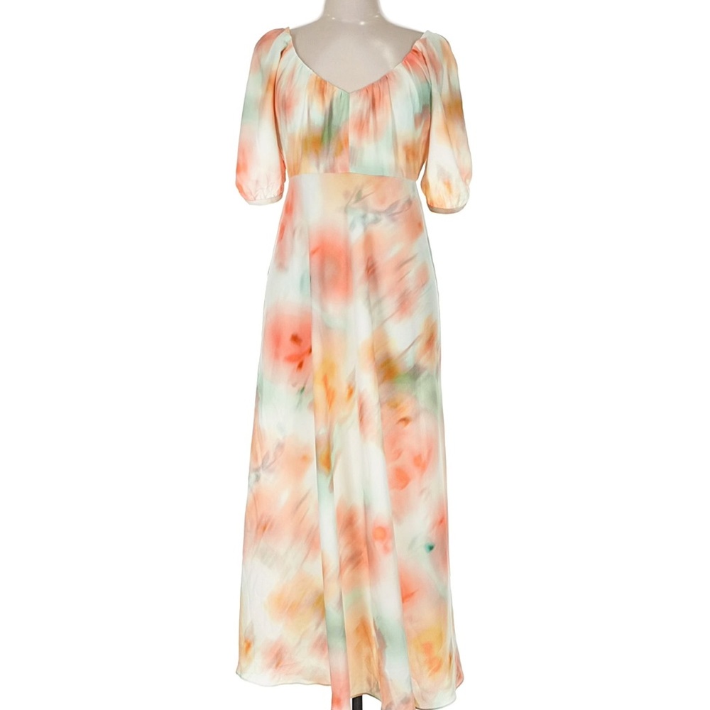 Banana republic CREPE V-NECK MAXI DRESS size 8